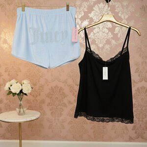 Juicy Couture 2-pack shorts & Charter Club Tank 2 for 1 deal Size: L